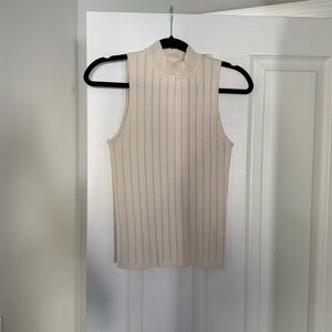 Marciano Sleeveless Cream Knit Top